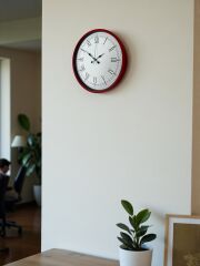 Zentime 36 Cm Kırmızı Dekoratif Duvar Saati