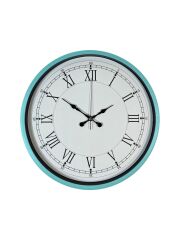 Zentime 36 Cm Turkuaz Dekoratif Duvar Saati