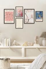 Ünlü Tablo Seti 5'li Tablo 30 x 40