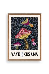 Yayoi Kusama Ahşap Çerçeveli Tablo 23 x 30