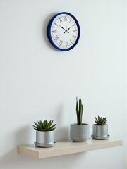 Zentime 36 Cm Lacivert Dekoratif Duvar Saati