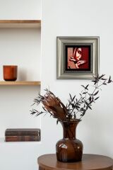 Kadın Çerçeveli Taş Tablo 20 cm