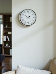 Zentime 36 Cm Krem Dekoratif Duvar Saati