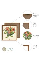 Çiçek Ahşap Çerçeveli Tablo 23 x 23