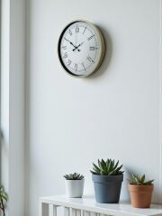 Zentime 36 Cm Krem Dekoratif Duvar Saati