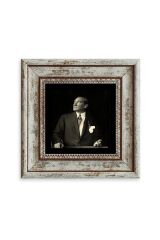 Atatürk Çerçeveli Taş Tablo 20 cm