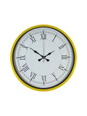 Zentime 36 Cm Sarı Dekoratif Duvar Saati