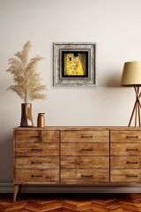 Gustav Klimpt Çerçeveli Taş Tablo 20 cm