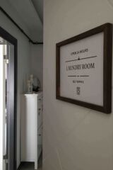 Banyo Laundry Room Ahşap Çerçeve - Beyaz Zemin 10 x 10