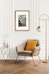 Çiçek Ahşap Çerçeveli Tablo 23 x 30