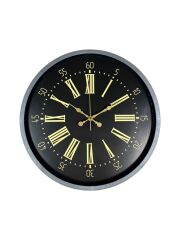 Zentime 36 Cm Gri Dekoratif Duvar Saati