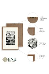 Çiçek Ahşap Çerçeveli Tablo 23 x 30