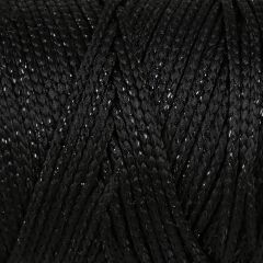 Loren Soft Star Makrome İpi Siyah Simli Siyah RM10