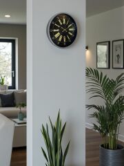 Zentime 36 Cm Gri Dekoratif Duvar Saati