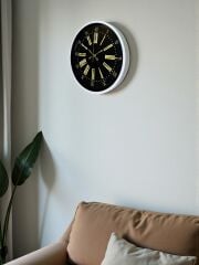 Zentime 36 Cm Beyaz Dekoratif Duvar Saati