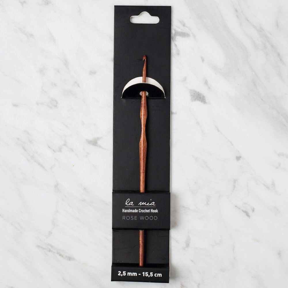 La Mia Rosewood 2.5 mm 15.5 cm Ahşap Yün Tığ