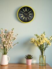 Zentime 36 Cm Sarı Dekoratif Duvar Saati