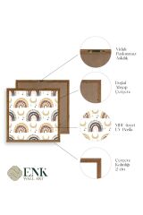 Gökkuşağı Ahşap Çerçeveli Tablo 50 x 50