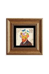 Van Gogh Çerçeveli Taş Tablo 20 cm