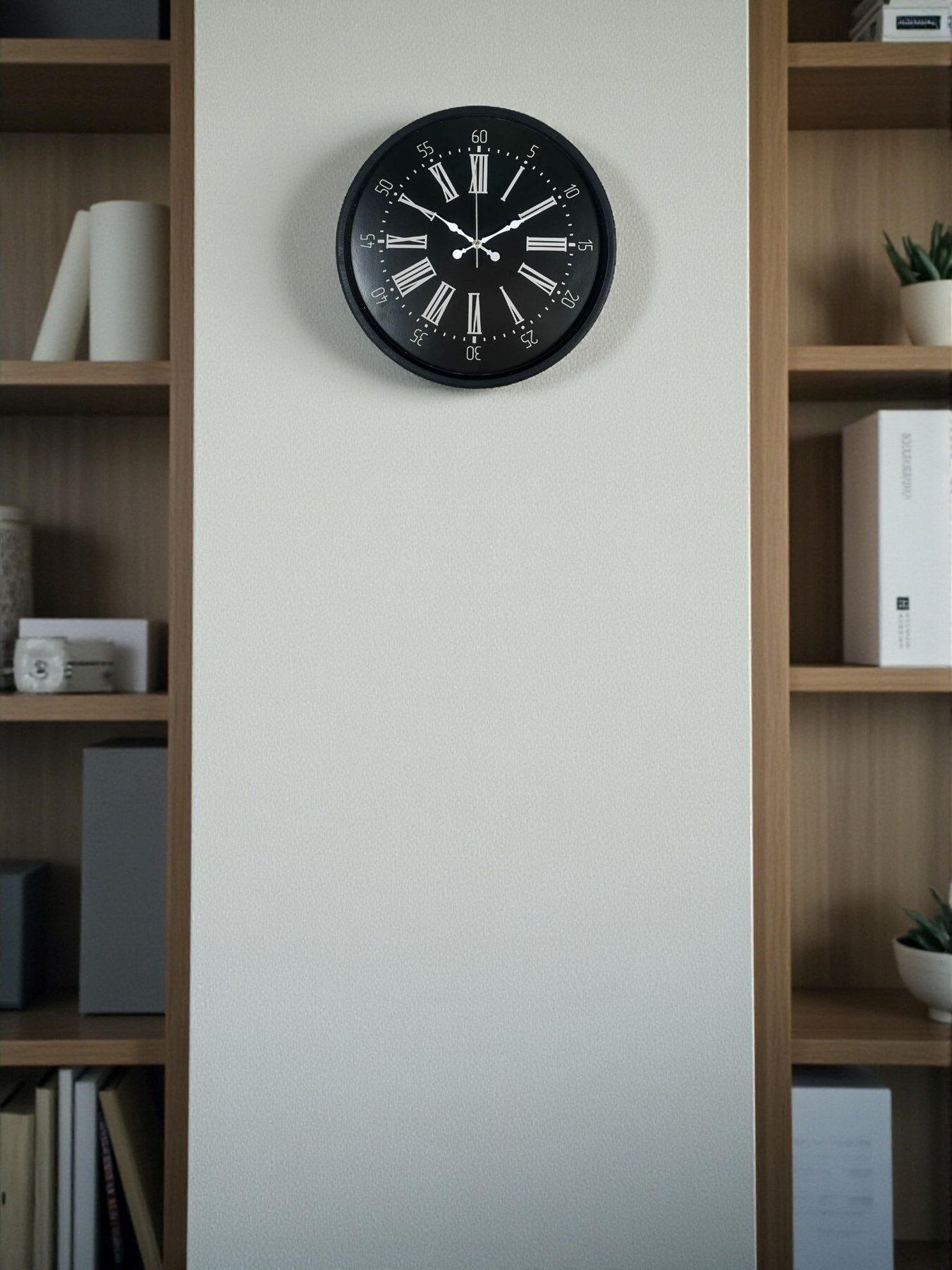 Zentime 36 Cm Siyah Dekoratif Duvar Saati