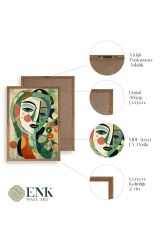 Soyut Kadın Ahşap Çerçeveli Tablo 17 x 23