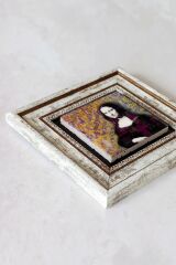 Monalisa Çerçeveli Taş Tablo , Çerçeveli Taş Duvar Dekoru -enkcrcvtbl-00094 20 cm