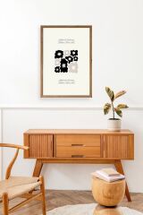 Çiçekler Ahşap Çerçeveli Tablo 23 x 30