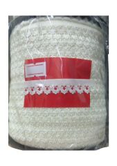Çamaşır Lastiği Dantelli 1 cm 1 Metre Ekru