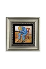 Van Gogh Çerçeveli Taş Tablo 20 cm
