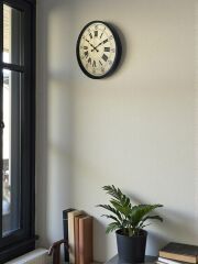 Zentime 36 Cm Siyah Dekoratif Duvar Saati