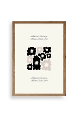 Çiçekler Ahşap Çerçeveli Tablo 30 x 42