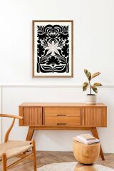 Desen Ahşap Çerçeveli Tablo 30 x 42