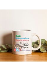 Babalar Günü Için Kahraman Baba Baskılı Kupa