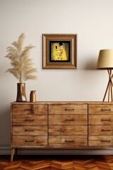 Gustav Klimpt Çerçeveli Taş Tablo 20 cm