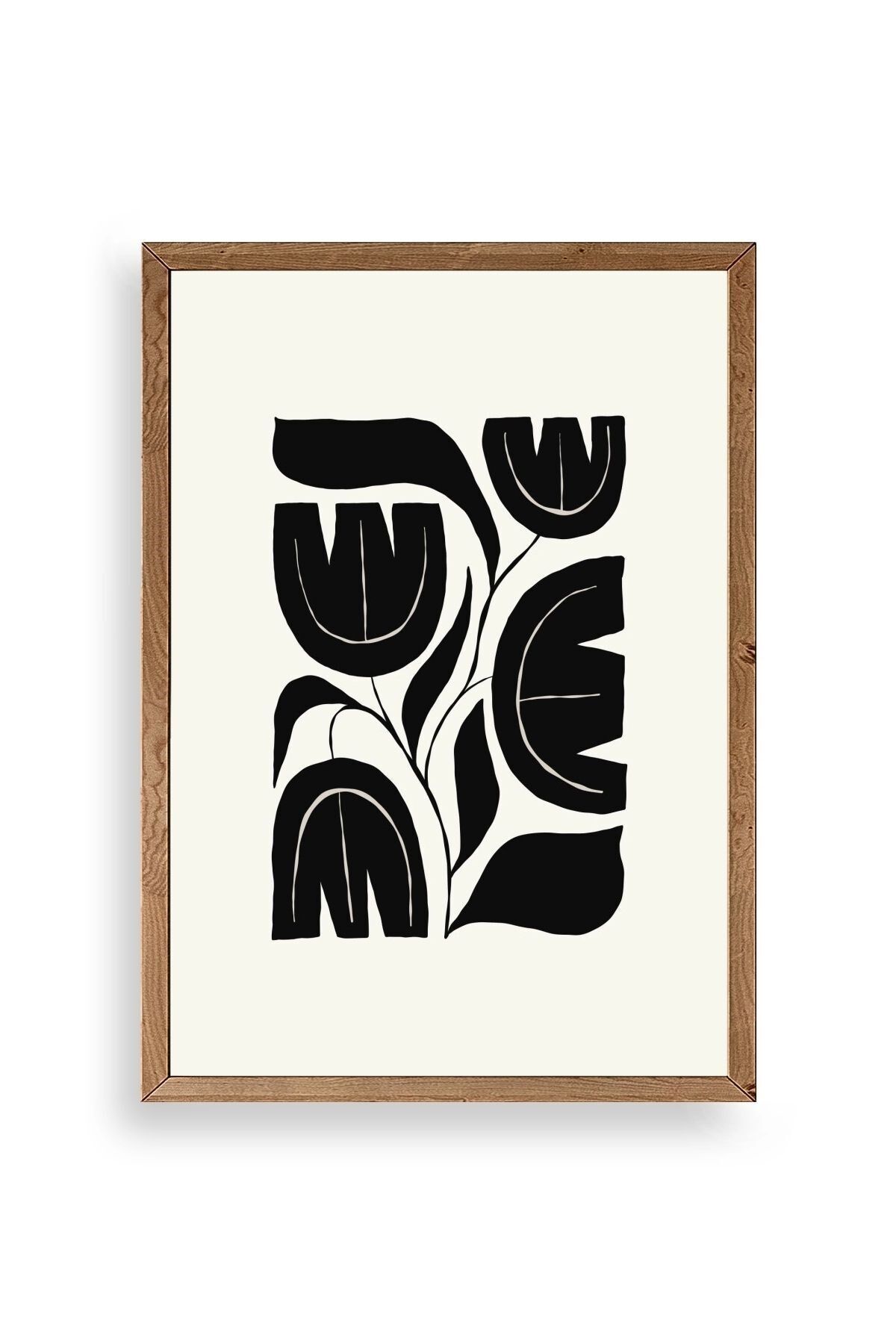 Çiçek Ahşap Çerçeveli Tablo 23 x 30