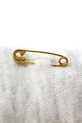 Çengelli İğne 3 cm Altın Renk 50 Adet