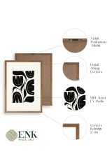 Çiçek Ahşap Çerçeveli Tablo 17 x 23