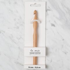 La Mia Whitewood 10 mm 15.5 cm Ahşap Yün Tığ