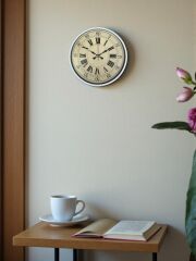 Zentime 36 Cm Beyaz Dekoratif Duvar Saati