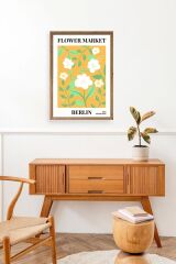 Çiçek Ahşap Çerçeveli Tablo 17 x 23