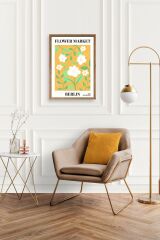 Çiçek Ahşap Çerçeveli Tablo 23 x 30