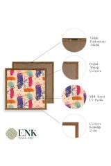 Modern Ahşap Çerçeveli Tablo 23 x 23